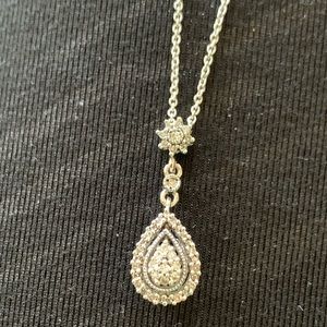 Teardrop Diamond Necklace
